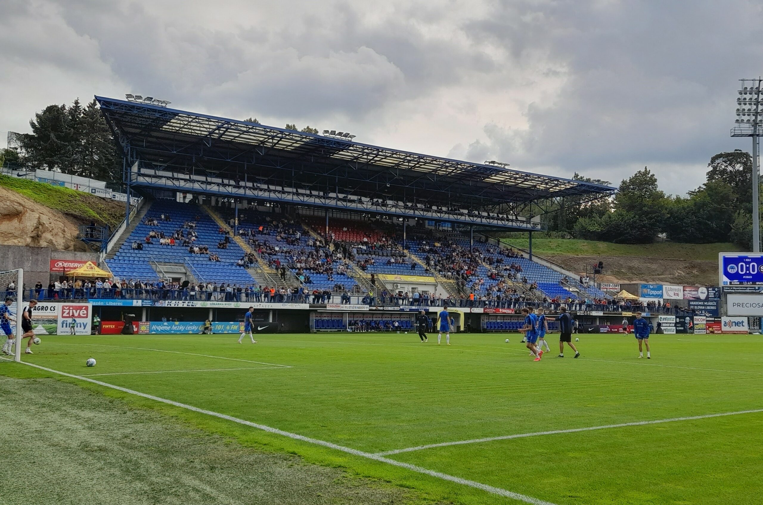 Fotbalový stadion U Nisy v Liberci.