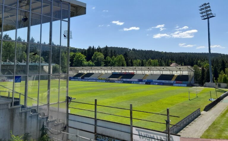 Stadion Střelnice v Jablonci nad Nisou.