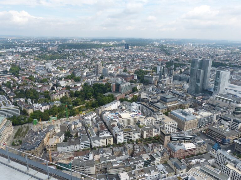 Pohled na Frankfurt nad Mohanem